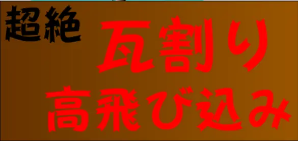 超絶　瓦割り高飛び込み logo