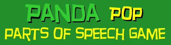 Panda Pop: Parts of Speech Game logo