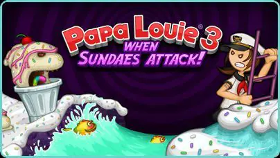 Papa Louie 3: When Sundaes Attack! logo