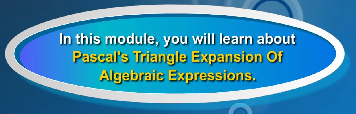 Pascal's Triangle Expansion of Algebraic Expressions logo