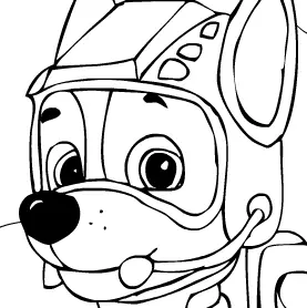 PAW Patrol Chase Coloring logo