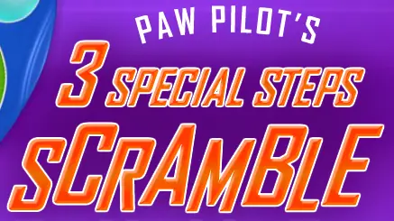 Paw Pilot's 3 Special Steps Scramble logo