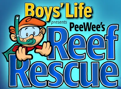 Pee Wee's Reef Rescue (Boys' Life) logo