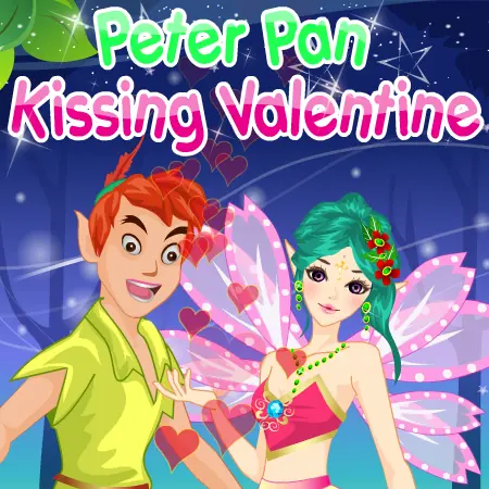 Peter Pan Kissing Valentine logo