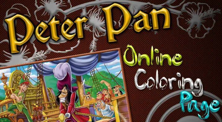 Peter Pan Online Coloring Page logo