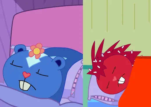 Petunia and Flaky are Sleeping logo