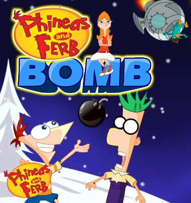 Phineas and Ferb Bomb logo