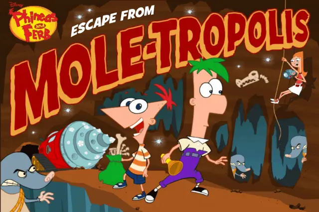 Phineas and Ferb: Escape from Mole-tropolis logo