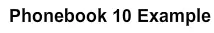 Phonebook 10 Example logo