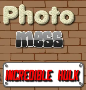 Photo Mess Incredible Hulk logo