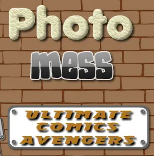 Photo Mess Ultimate Comics Avengers logo