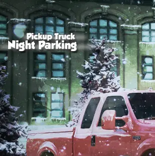 Pickup Truck Night Parking logo
