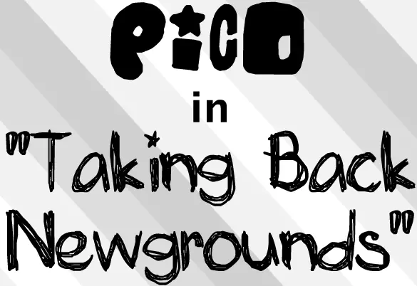 Pico in "Taking Back Newgrounds" logo