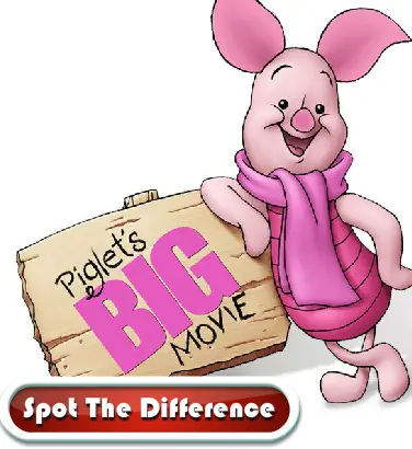Piglets Big Movie - Spot the Difference logo