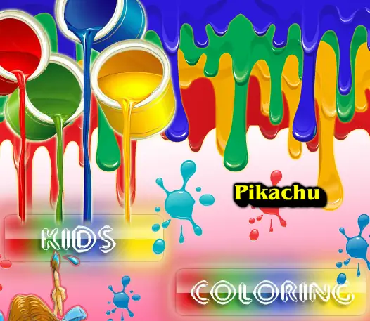 Pikachu Kids Coloring logo
