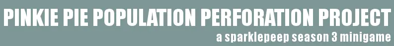 Pinkie Pie Population Perforation Project logo