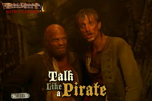 Pirates of the Caribbean: Dead Man's Chest - Talk Like a Pirate logo