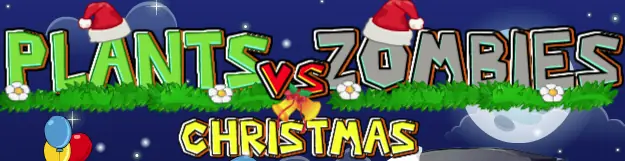 Plants vs Zombies Christmas logo