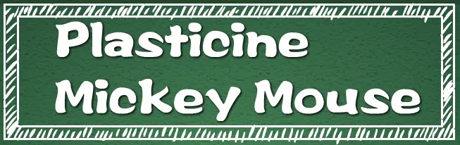 Plasticine Mickey Mouse logo
