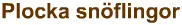 Plocka snöflingor logo