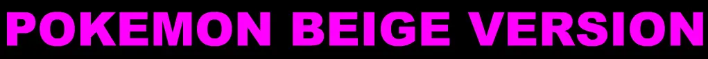 Pokemon Beige Version logo