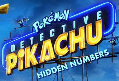 Pokémon Detective Pikachu Hidden Numbers logo