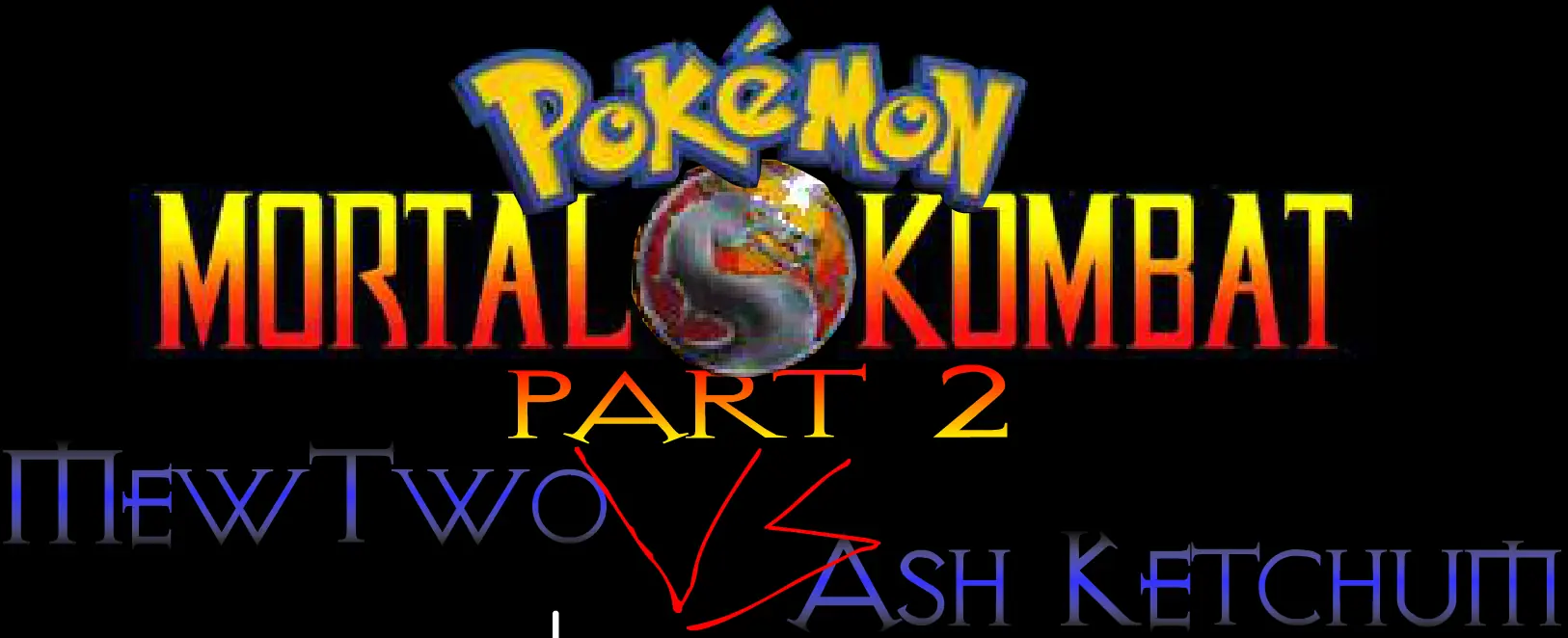 Pokemon MK p2 MewTwo vs Ash Ketchum logo