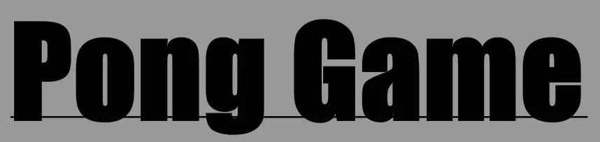 Pong Game logo
