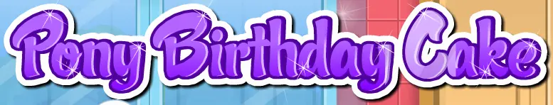 Pony Birthday Cake logo