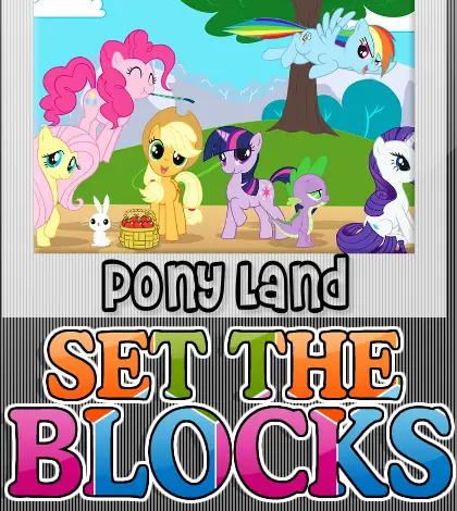 Pony Land Set The Blocks logo
