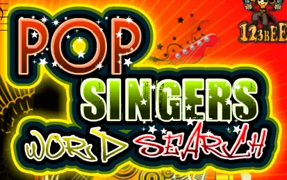 Pop Singers - Word Search logo