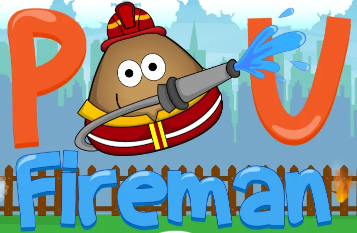 Pou Fireman logo