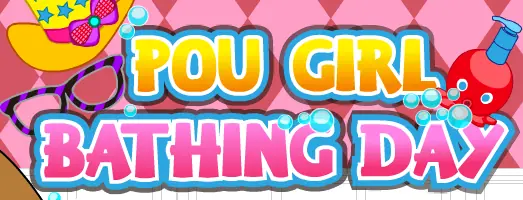 Pou Girl Bathing Day logo