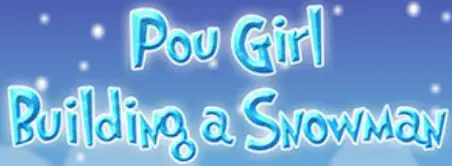 Pou Girl Buidling a Snowman logo