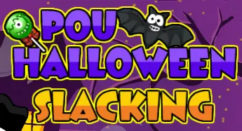 Pou Halloween Slacking logo
