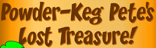 Powder-Keg Pete's Lost Treasure! logo