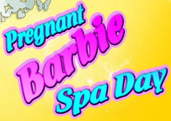 Pregnant Barbie Spa Day logo