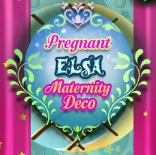 Pregnant Elsa Maternity Deco logo