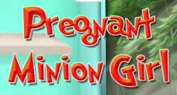 Pregnant Minion Girl logo