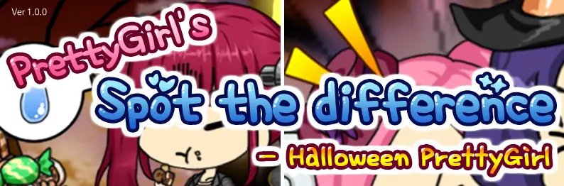 Pretty Girl's Spot the difference - Halloween PrettyGirl logo