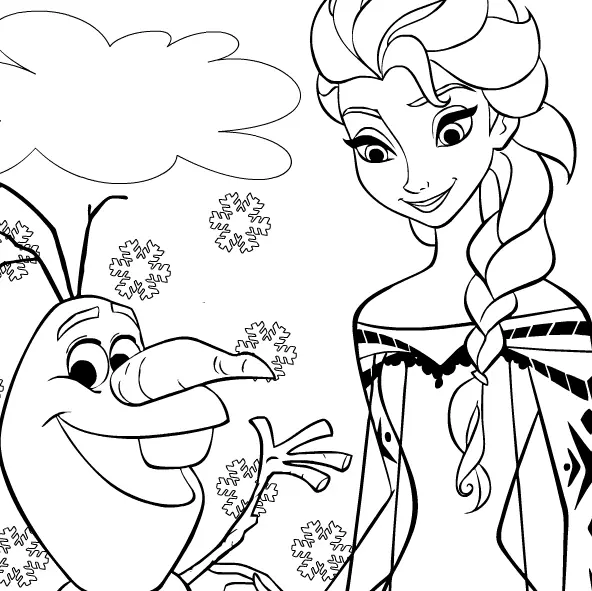 Princesa Elsa y Olaf logo