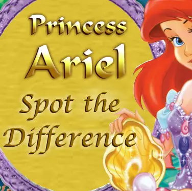 Princess Ariel Spot the Difference logo