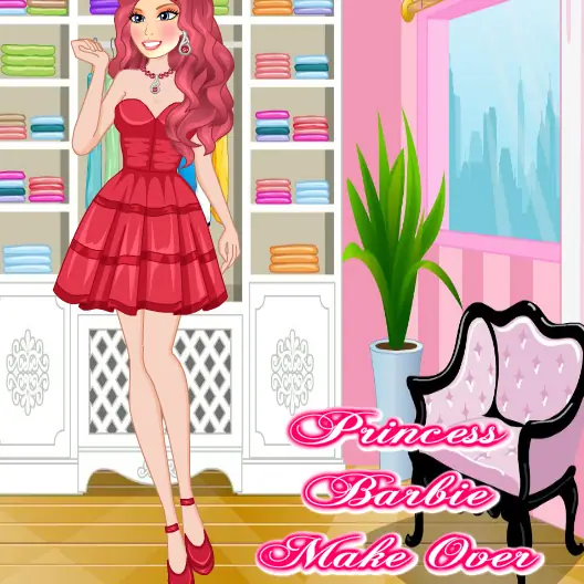 Princess Barbie Make Over logo