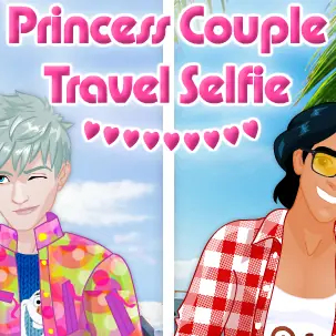 Princess Couple Travel Selfie logo