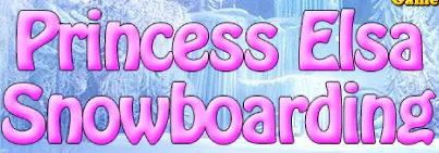 Princess Elsa Snowboarding logo