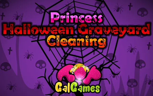 Princess Halloween Graveyard Cleaning logo