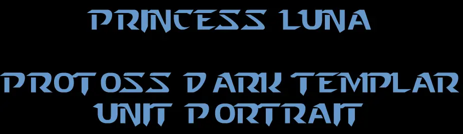 Princess Luna Protoss Dark Templar Unit Portrait logo