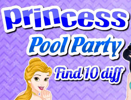 Princess Pool Party Find 10 Diff logo