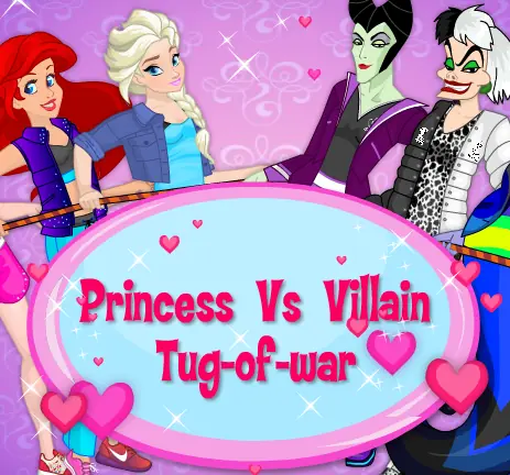 Princess vs Villain Tug-of-War logo