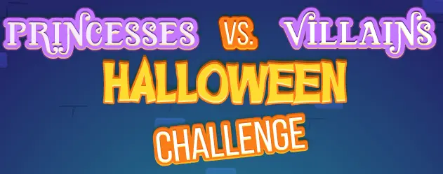Princesses vs. Villains Halloween Challenge logo